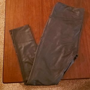 Faux leather leggings